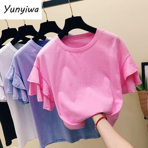 Женские однотонные футболки Yunyiwa China At AliExpress