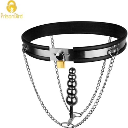 Female Clitoral Stimulation Stainless Steel Female Underwear Chastity Belt For Party Couple Sex Games Flirt Toy Sex Shop A181