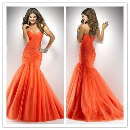 Moda nova" sexy namorada sereia longo vestidos de noite formal festa de formatura vestido de organza ruched 2019 evening dress