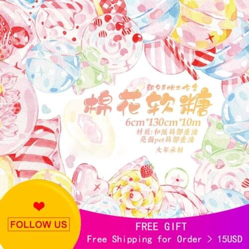 1 Loop Asahi Cotton Fudge Scrapbooking Stickers Stationery Pet Tape