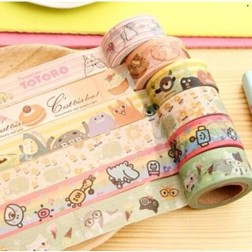 1pcs/lot 10m NEW Sweet Japan Cartoon series DIY paper tape High quality Adhesive Tape Multifunction