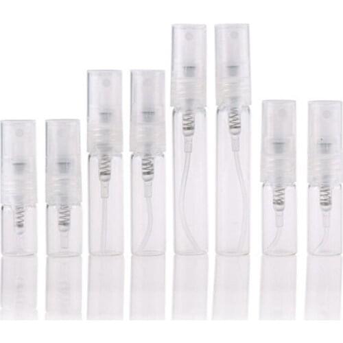 1000pcs 3ml Mini Portable Refillable Perfume Atomizer Empty Glass Vial Perfume Spray Bottles Water Container Packing Parfum