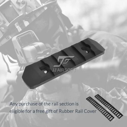 ACI 5-Slot 5 Slot M-LOK / MLOK Rail CNC Lightweight (Black/Red/Tan/Silver) Buy One Get 2pcs FREE Rail Cover