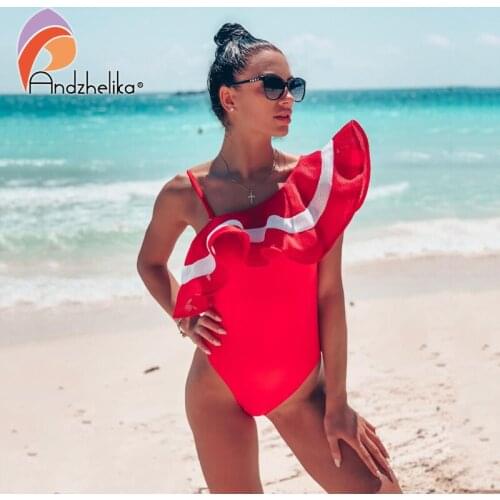 Andzhelika Swimwear With Ruffles