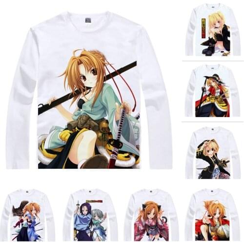 Anime Shirt The Ambition of Oda Nobuna T-Shirts Multi-style Long Sleeve Nobuna Oda Daimyo of Owari Cosplay Motivs Kawaii Shirts