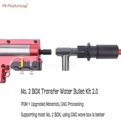 Outdoor sports DIY toy 2 BOX water transfer bullet gun set M4 wave box refitted BD556 technical research Zhenlong BOX 2.0 PD03