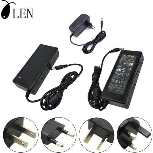 Power Adapter 5.5*2.1MM AC 100V-240V To DC 5V 2A 3A 5A 6A 8A 10A Power Supply Lighting Transformer For WS2812 WS2813 LED Strip
