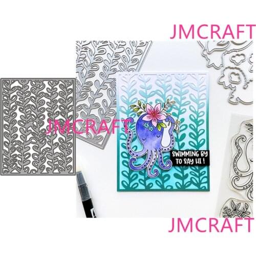 JMCRAFT 2021New Seaweed Border Background #2 Metal Cutting Dies DIY Scrapbook Handmade Paper Craft Metal Steel Template Dies