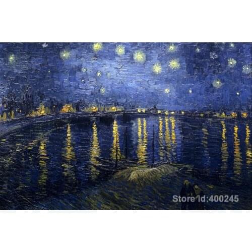 Artwork by Vincent Van Gogh The Starry Night Oil painting canvas reproduction High quality Hand painted