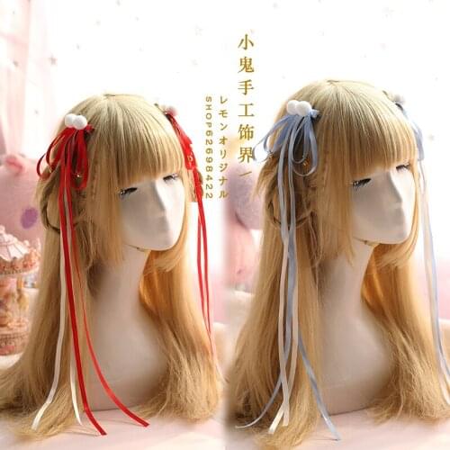 Chinese style ancient winds floating belts bells side clips on the clip COS side clip hair accessories Hanfu headdress hairpin