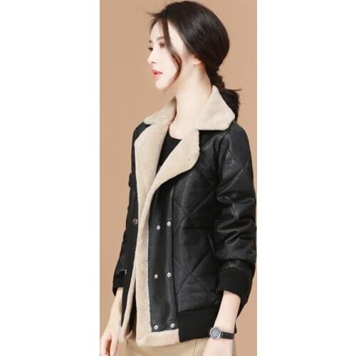 KMETRAM Leather Jacket Winter Jacket Women Clothes 2020 Thick Korean Parka Women Short Coat Female Jacket Jaqueta De Couro Y3418