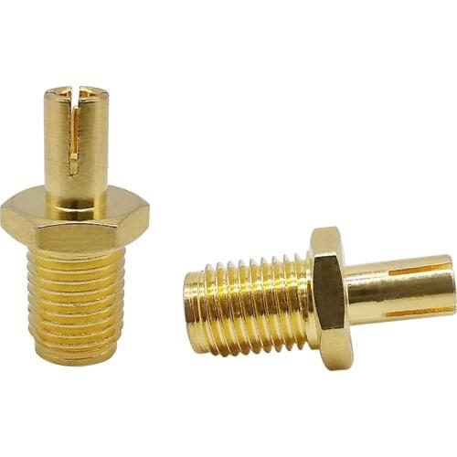 1Pcs RF Coaxial Adapter SMA To TS9 Coax Jack Connector SMA Female Jack To TS9 Male Plug Gold plated