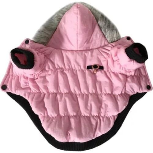 Solid Dog Clothes Waterproof Puppy Coat Doggie Jacket Winter Warm Small Dog Chihuahua Teddy Costume Outfit Outerwear For Pet Cat