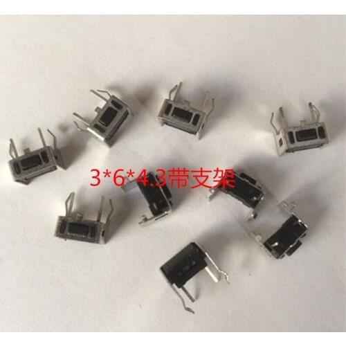 Original new 100% TS-1143HV touch switch 3*6*4.3 with bracket button move 2pin environmental protection and heat resistance