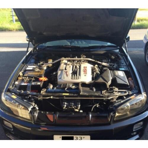 For Nissan Skyline GT-R R33 1995-1998 Front Bonnet Hood Modify Gas Struts Carbon Fiber Spring Damper Lift Support Absorber