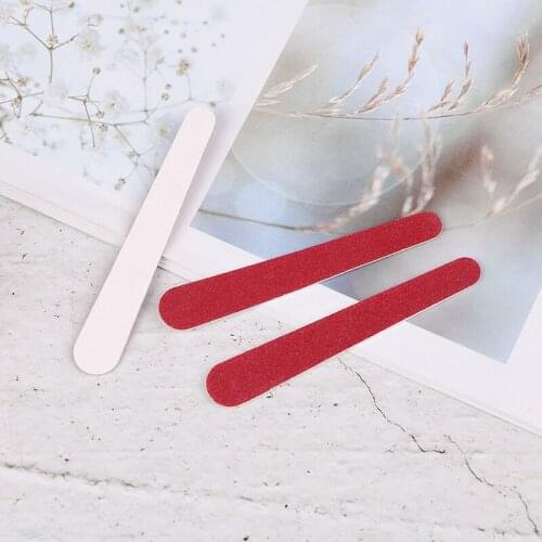 20PCS Nail File 7.6cm Double Sided Buffer Polishing Strips Manicure Pedicure Sanding Files Sandpaper Grit Sticks Nail Art Tool