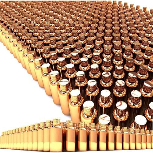 50ml essential oil empty glass bottles w aluminium cap wholesale travel makeup container refillable cosmetics bottles