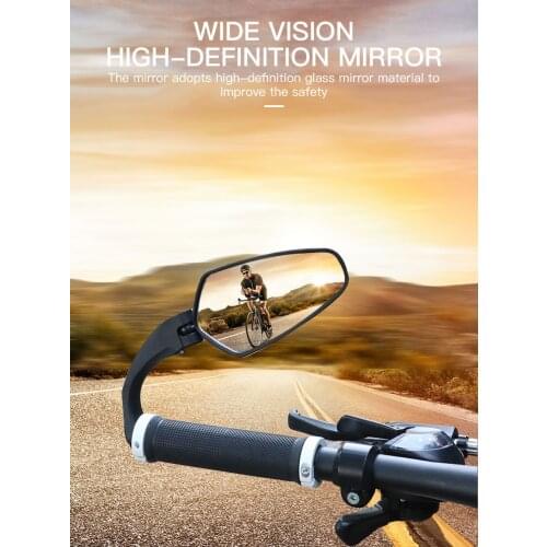 Adjustable Stainless Steel Mirror Mountain Foldable Handlebar Rearview Looking Glass Accessories Bicycle Rearview Mirror