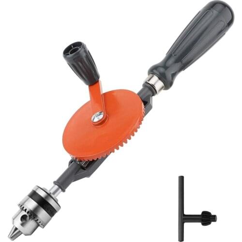 Hand Drill 1/4 3/8 Inch Double Pinions Crank Drill Capacity Manual Drilling Tool For Wood Plastic Acrylic Circuit Board Punching