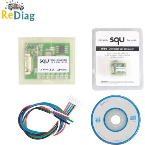 20PCS/LOT SQU OF80 Universal Car IMMO Emulator Support Seat Accupancy Sensor/ IMMO /Tacho Programs For Multi-Brands Cars