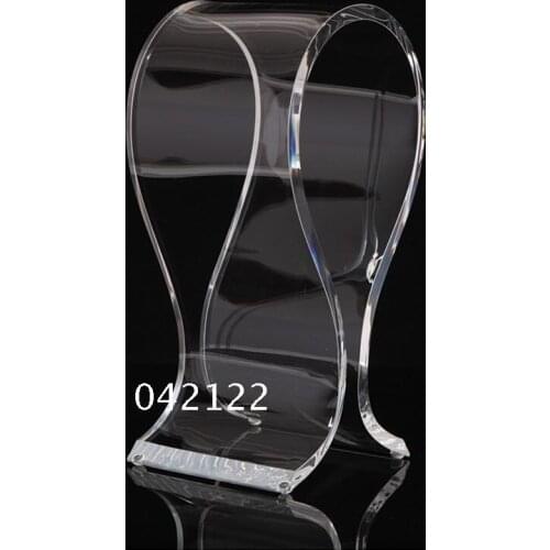 High quanlity 8pcs/pack Clear Acrylic Headphones Stand U-type Headset Holder Earphone Display Rack 8mm-Thicken