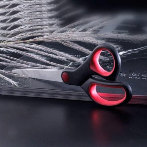 High Quality 8'' Stainless Steel Household Scissors Kitchen Tailor Scissors PP Rubber Handle Office School Scissor Recycled