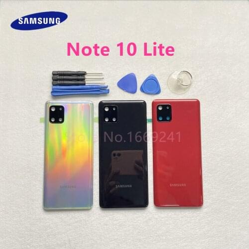 Rear Panel Battery Back Door Cover For Samsung Galaxy Note 10 Lite N770F Pre-Adhesive Stickers + Tools