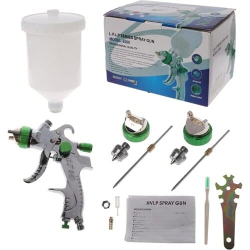 1.4/1.7/2.0mm G2008 Nozzles HVLP Spray Gun Set Sprinkling Paint Can Professional Atomizer For Car RepRepairment Coating qiang