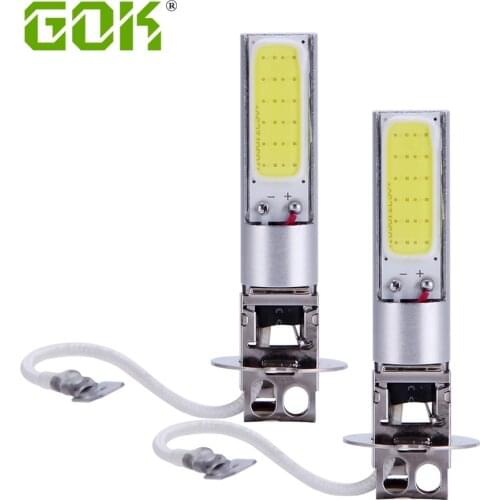 50Pcs/Lot H3 cob Chip H7 H11 H4 H3 H1 COB chips 20W car LED Driving Fog Bulbs Lamp Headlight Car running light 12V