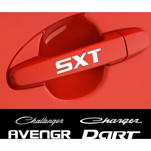 Car Wiper Door Handle Reflective Decals For Dodge SXT Challenger RAM Charger RAM 1500 Avenger Durango Caliber Dart Nitro SRT