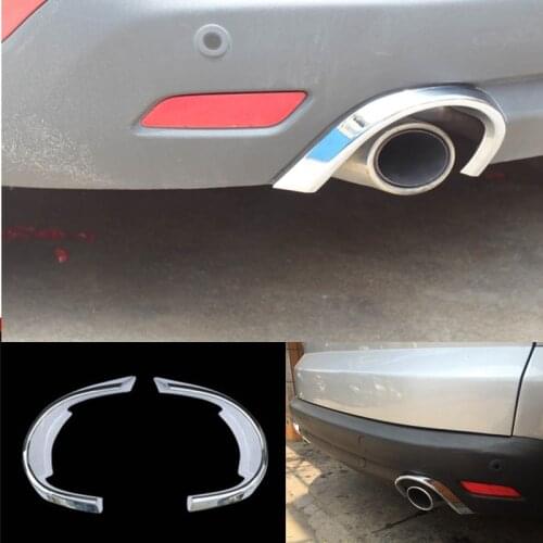 Car Styling Chrome Rear Exhaust Muffler Trim For Ford S-MAX First generation Pre-facelifted Model