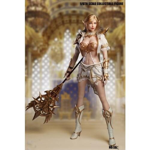 1/6 Scale Action Figure doll Metal Skeleton Seamless Body Female Warrior Elf Queen Model 12" Collectible Plastic Figures No Box