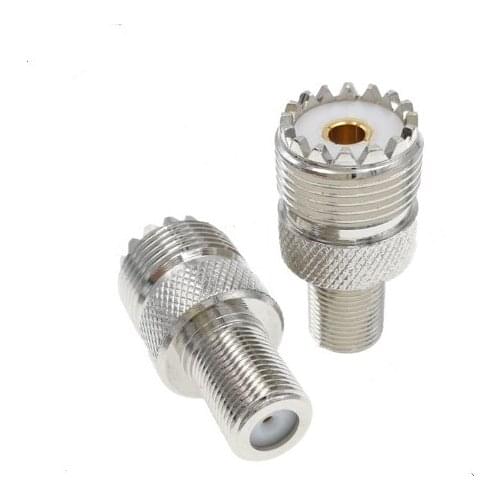 F Female To UHF Female PL259 SO239 RF Coaxial Adapter Connectors