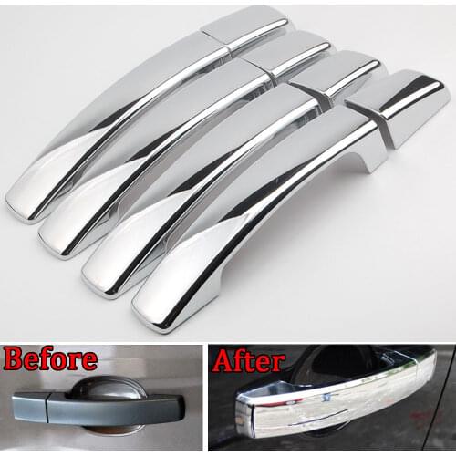 Chrome Door Handle Catch Cover Trim Fit For Land Rover 2006-2009 Range Rover 2005-2009 Discovery 3 Accessories Car Styling
