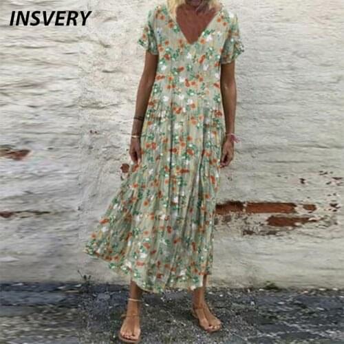 INSVERY Summer Short Sleeve Dresses