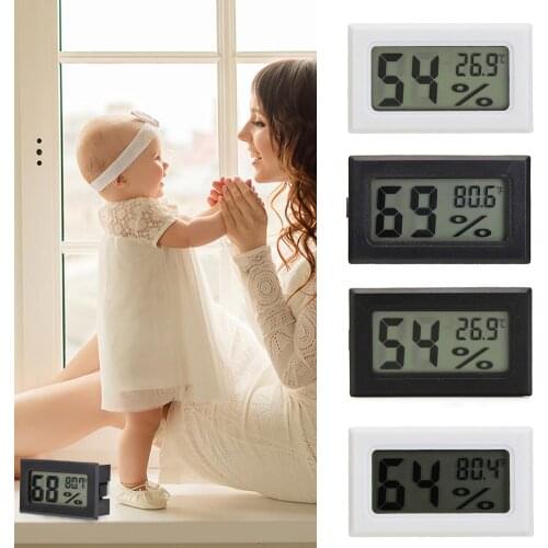Mini Temperature Humidity Meter Digital LCD Temperature Humidity Meter Thermometer Hygrometer Indoor Room Temperature Sensor