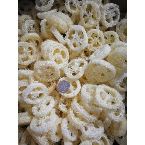 Small diameter 50pcs/lotNatural dry Loofah Luffa Loofa Slices,handmade DIY customize Loofah soap tools,cleanner,sponge scrubber