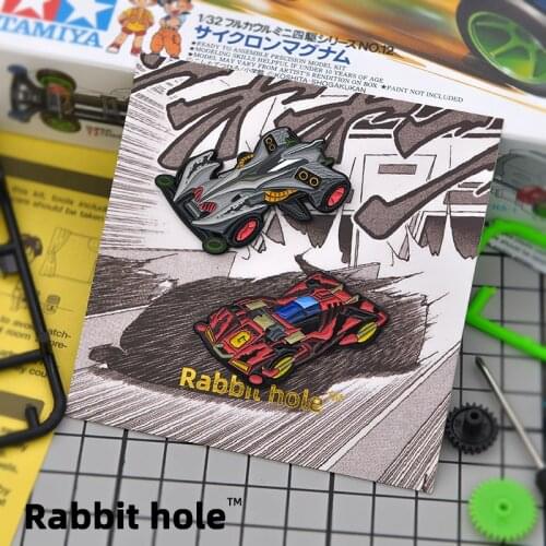 Hand-made Anime Metal Badges Lets & Go!! Badge RayStinger BROCKEN GIGANT Metal Nostalgic Toy Brooch