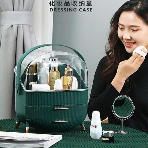 Makeup organizer Waterproof Cosmetic case Makeup Jewelry Box Multifunctional Travel Cosmetic Organizer Drawer Home Storage Boxs