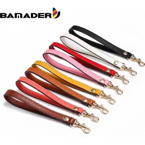 First Layer Leather Clutch Bag Hand Strap Bag Accessories Genuine Leather Small Short Belt Wallet Hand Strap Diy Bag Accessories