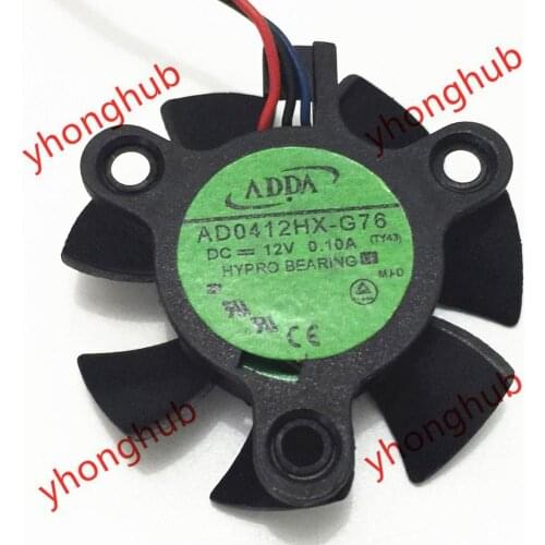ADDA AD0412HX-G76 (TY43) DC 12V 0.10A Server Cooling Fan