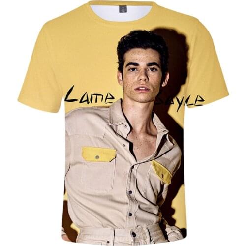 Popular Actor Cameron Boyce 3D Print T-shirt Men And Women Summer Fashion Casual Short Sleeve T Shirts Rapper Hip Hop Top
