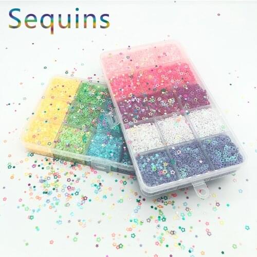 Hollow Heart/Star Out Nail Embellishments Loose Sequins For Crafts Handcraft Decoration Fill Glitter Star Paillette Diy Material