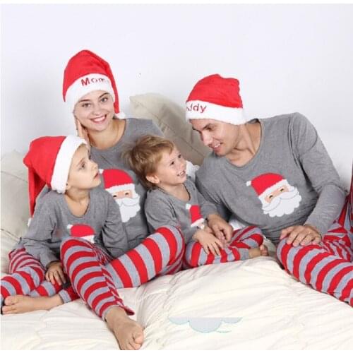 Family Christmas Pajamas Dad Mommy Baby Kid Pyjamas Set Christmas Family Look Autumn Winter Family Matching Clothes Outfits