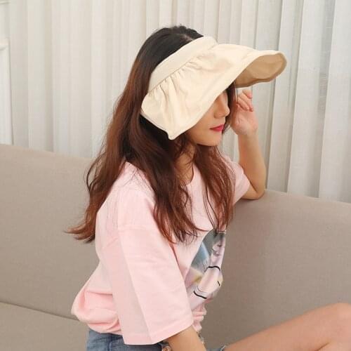 Hat Female Summer Sun Hat Shell Hat Korean Sunshade Anti Ultraviolet Travel Outdoor Sunscreen Big Along Beach Hat