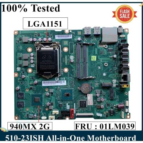 LSC For Lenovo 510-23ISH All-in-One Motherboard LA-D951P 01LM039 940MX 2G H110 DDR4 LGA1151 Full Tested