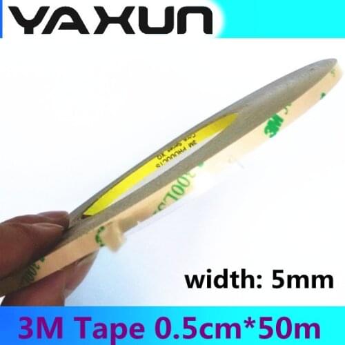 0.5CM*50M Super Strong Adhesion (5mm Wide), 3M 300LSE Clear Double Side Stick Tape for Cellphone Touch Screen LCD Display Frame