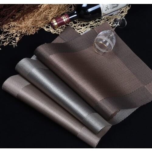 4 Pcs/lot Placemat Fashion Pvc Dining Table Mat Disc Pads Bowl Pad Coasters Waterproof Table Cloth Pad Slip-resistant Pad