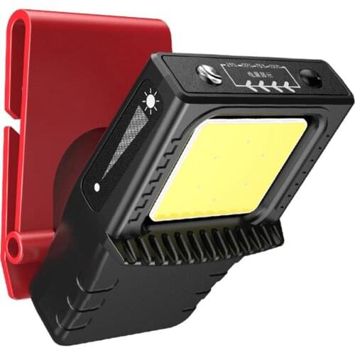 COB LED Induction Hat Clip Lights Headlight Fishing Touch Sensor Headlamp USB Charging Cap Head Lantern Clip On Head Torch