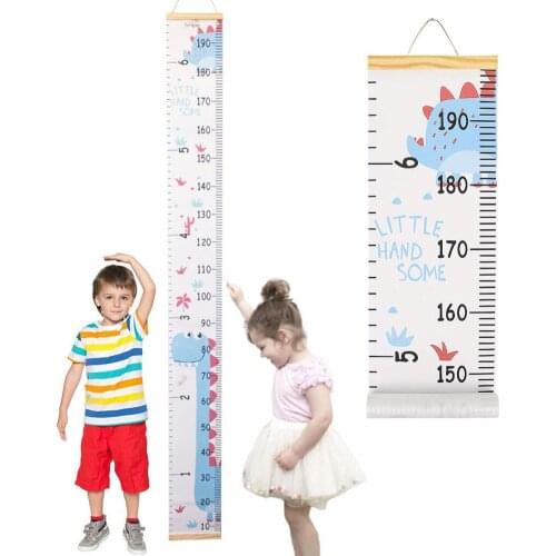 Baby Growth Chart Handing Ruler Wall Decor for Kids Removable Growth Height Chart